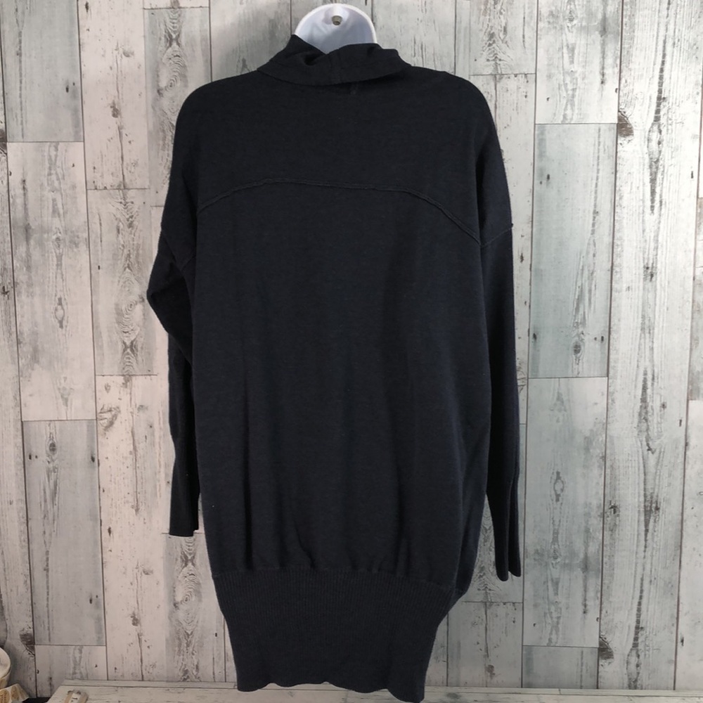 Athleta Cowl/Funnel Neck Tunic Dark Blue Medium - Picture 5 of 11